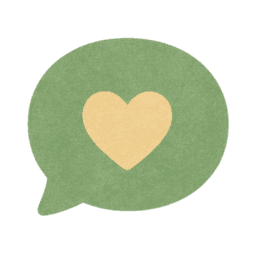 Illustration of a heart and chat bubble representing support and culture